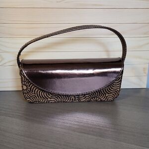 Mini Handbag Faux Leather Velvet